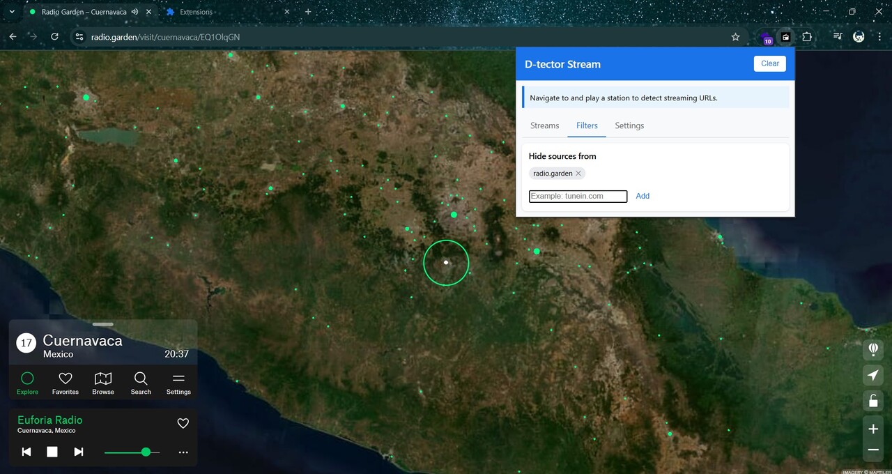 Domain filtering configuration